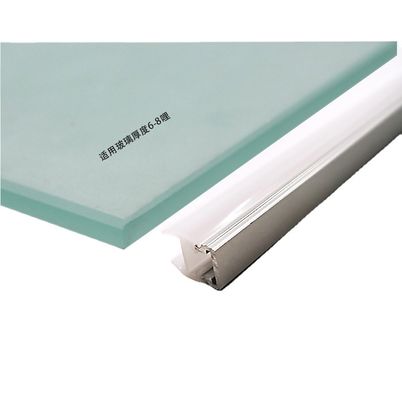 Modern oppervlak gemonteerd enkel glasplank kast verlichting Warm wit geleid glazen plank licht