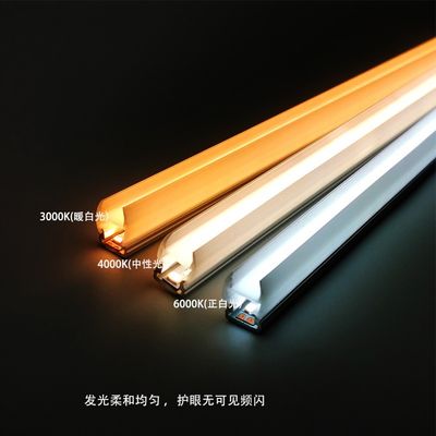 Modern oppervlak gemonteerd enkel glasplank kast verlichting Warm wit geleid glazen plank licht
