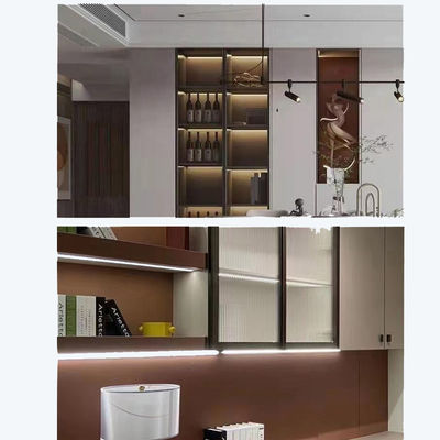 geleid onder de kast lichtbalk Moderne aluminium stand LED licht voor vitrine display