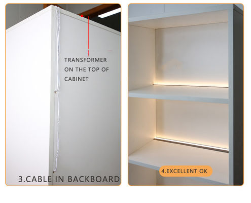 Bewegingssensor Haar Display Cabinet met LED Spot Light