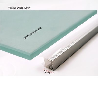 Single Glass Shelf LED Display Light met Warm White Dimming en 3500K kleurtemperatuur