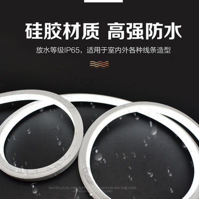 1000lm DC 12V IP55 Silicone Led Strip Light Voor buiten / binneninrichting