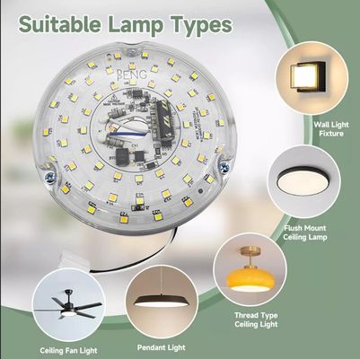 120V 15W Driverless Dia 100mm Led Light Voor Led Fan Light Met ETL-certificaat Plafondventilator Led Light Vervanging