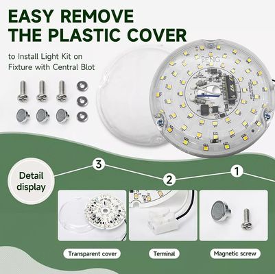 120V 15W Driverless Dia 100mm Led Light Voor Led Fan Light Met ETL-certificaat Plafondventilator Led Light Vervanging