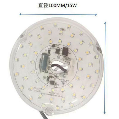 Dia100mm Ronde PCB Board 12w 15w AC 110V 120V 230V 3.93' Retrofit Light Kit Voor Plafond Flush Light Plafond ventilator Light Vervangingspaneel PCB 18W 3000K 6000K 1800LM 120V CRI90 Dimmable