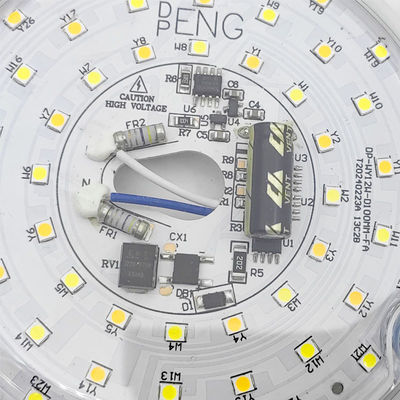 Dia100mm Ronde PCB Board 12w 15w AC 110V 120V 230V 3.93' Retrofit Light Kit Voor Plafond Flush Light Plafond ventilator Light Vervangingspaneel PCB 18W 3000K 6000K 1800LM 120V CRI90 Dimmable