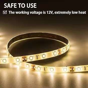 Flexible LED Strip Lights 600 Eenheden LEDs LED Strips Waterdicht 12 Volt LED Light Strips Pack van 16.4ft/5m voor vakantie Home Party Indoor Outdoor Decoration Waterdicht Wit 1 Pack