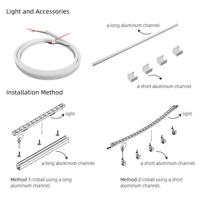 24V/12V.DC 10W Custom Flexible Neon Light Strip Voor Decoratie van Plafondkamers
