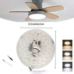15W 100MM LED lichtmotor voor eetkamer 120V plafond ventilator panel retrofit kit met DOB modules LED plafond ventilator licht vervanging