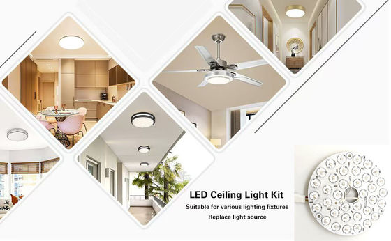 Hoge Lumen 230V 15W 110MM 36V 3CCT Spare Part Plafondventilator PCB Board Driver Minder LED-modules Dimming And Color Adjustment