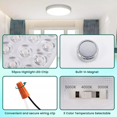 5CCT 18W/24W DIP Switch Plafondlampventilator Met Witch Power Vervangt LED-module 120V Plafondventilator Panel Retrofit Kit Met DOB-modules