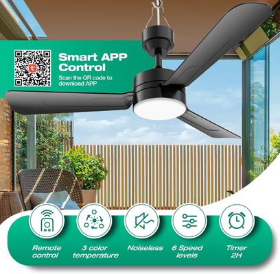 Plafondventilatoren met lichten, 36" LED ventilatorlamp hangend met haak, Hook type plafondventilator, Plug in plafondventilatorlamp, 40W,3000-6500k, Afstandsbediening, Draagbare ventilator voor campingbed, Terrassen, ((Zwart) N DFFFFFN`