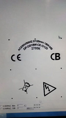 LED plafond ventilator licht vervangen: nieuwe producten: dia125mm enkelkleur 2700K, CE ROHS ERP certificering goedgekeurd