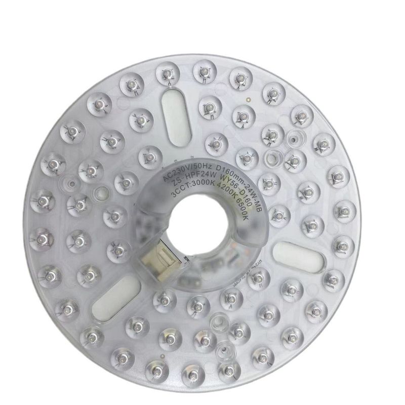 6.3&quot; Dia160mm Ronde Pcb 24w led plafond ventilator licht plafond ventilator led licht vervangingsmodule voor plafond ventilator licht