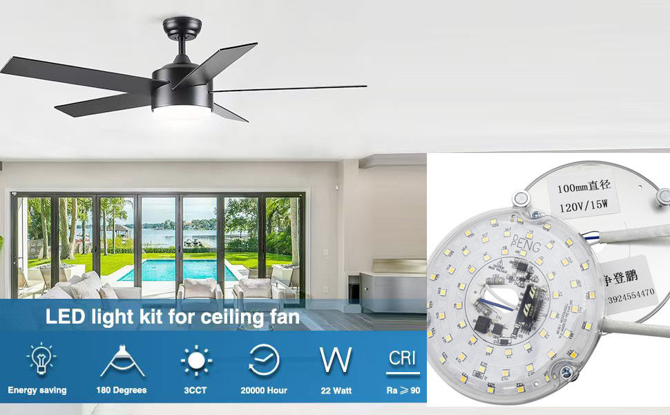 Dia100mm Ronde pcb board 12w 15w AC 110V 120V 230V 3.93' Retrofit Light Kit Voor Plafond Flus Light Plafond ventilator Light vervangingspaneel pcb 15W 90 Dimmable