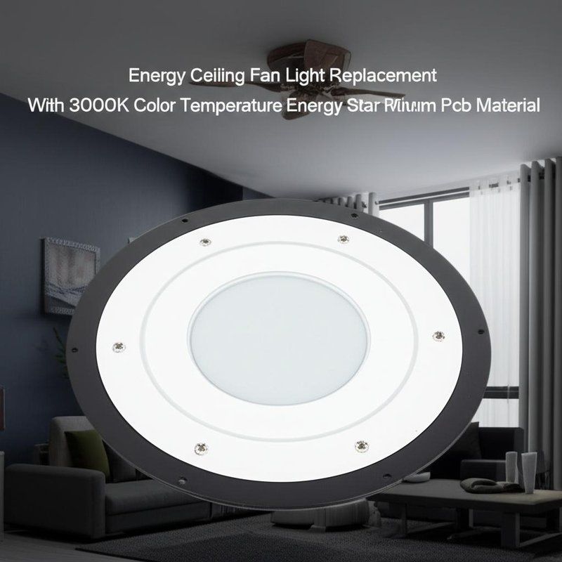 Energie Plafondventilator Led Licht Vervanging met 3000K Kleurtemperatuur Energy Star Gecertificeerd Aluminium PCB Materiaal