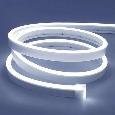 Witte LED-strooklampen 16,4ft/5m Neon lichtstrook 12V flex waterdicht Neon LED strook Silicone LED Neon touw licht voor keuken slaapkamer Indoor Outdoor Decoration Power Adapter Niet inbegrepen